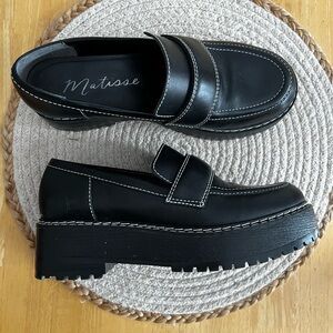 Matisse Women’s Chunky Black Loafers